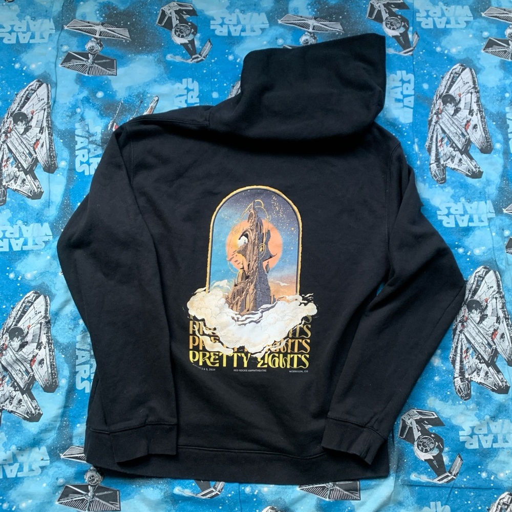 Pretty Lights EDM Red Rocks Hoodie Sweatshirt with Graphic Print Men’s size XL